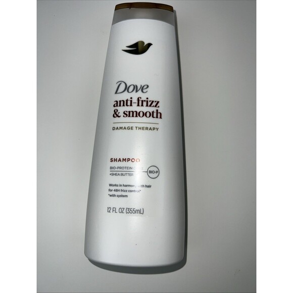 2 Pack Dove Anti Frizz & Smooth Damage Therapy Shampoo 12oz - Picture 4 of 8